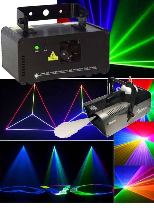 3D лазерный проектор MAGNUM PHANTOM RGB с дым-машиной 900 Вт